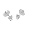Yin Yang Balance Sparkly 925 Sterling Silver Stud Earrings 7mm,
