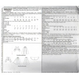 McCall's Victorian Costume Misses size 6-12 McCalls 6097 Sewing Pattern