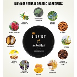 Mr. Confident Beard Balm, Mr. Vibrant Shampoo and Bag