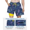 SURF CUZ Mens Swim Trunks with Compression Liner Quick Dry