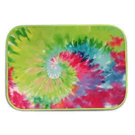 The Coral Palms Swimsuit Saver Roll‑Up Neoprene Mat – 22″ × 15.55″ Double‑Sided Pool & Beach Seat Pad, Lightweight, Machine‑Washable, “Tie Dye” Design