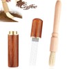 Espresso Coffee Stirrer Coffee Brush, Espresso Distribution Tools with 6