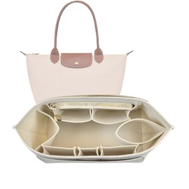 Organizador para largo Champ Le Pliage organizador LongChamp Bolsa organizadora para mujer, bolso grande, 026 caqui-L
