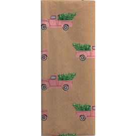 Jillson Roberts 20" x 30" Printed Christmas Gift Tissue, Red Pickup Truck (48 Folded Sheets)
