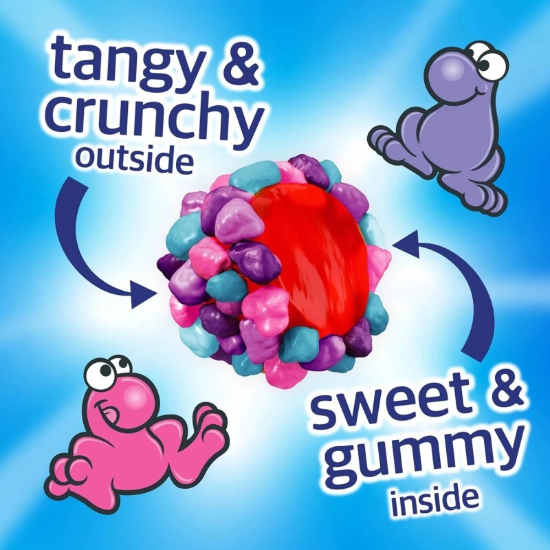 NERDS Gummy Clusters, Candy, Very Berry, Crunchy and Gummy, 8