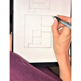 AccuLine Drawing Grid Sketch Design System CAD Mat Sketch Board - Single Clip on Accu-Lines Side (Item SC-364)
