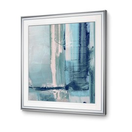 Renditions Gallery Abstract Artwork Miss The Sea I Contemporary Wall Art Framed Modern Home Decor Paintings Fine Giclee Prints, 28x28