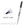 TWOHANDS Wet Erase Markers Ultra Fine Tip,0.7mm,Low Odor,Extra Fine Point,Black,Whiteboard