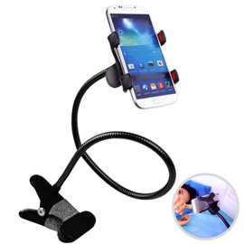 Senfu Smartphone Stand Clip Smartphone Holder Sleeping Car Desktop Photography 360 Degree Rotation Angle Adjustment Length 50cm Black