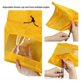 Adjustable Waterproof Dog Shower Cap for Dog Ear Covers for Bath, Reusable Waterproof Ear Covers Rain Hat for Small or Medium Pets Bathing Grooming Swimming