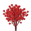 TrailMlix 24 Pack Christmas Tree Decorations Artificial Red Berry Stems