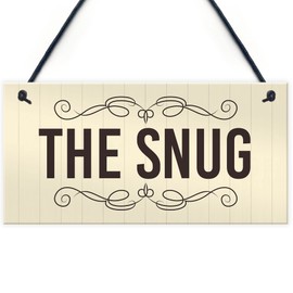 RED OCEAN New Home Gift For Friend Family The Snug Plaque Home Decor Summerhouse Sign