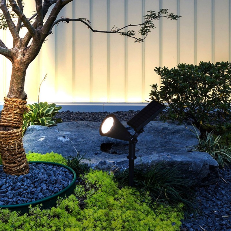 9LED Chips Solar Spotlights LED Solar Landscape Lights for Outdoor