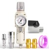 TAILONZ PNEUMATIC 1/2 Inch NPT White Air Filter Pressure Regulator
