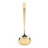 Soup Ladle Durable Brass Elegant Bright Gold Color Balanced Weight