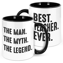 Bgsnbsha Male Teacher Appreciation Gifts 11oz Mug, Teacher Gifts for Men, Best Male Teachers Gift, Music History Math Teachers Gift for Men