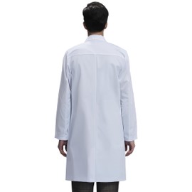 Teddy Uniforms Clinical Lab Coat for Men & Women, Unisex, Multiple Pockets, Regular Fit, Stud Closing, 40" Length