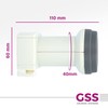 GSS Helios Twin LNB + 4 x F-Connectors, with LTE