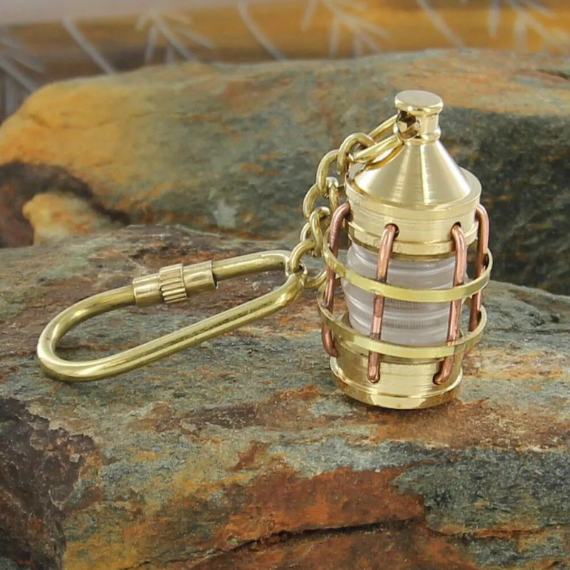 Armory Replicas Nautical Boat Lantern Brass Mariner Car Keychain Key