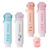 4 Pieces Cat Claw Erasers with 1 Piece Pencil Sharpener,