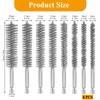8 PCS Stainless Steel Wire Bore Brushes, Wire Brush Set