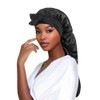 Daiilg Women Bonnet Sleeping Hat Long Tail Braid Hair Night