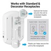 Clear Power 2-Pack USB Wall Charger, 6-Outlet Extender Wall-Tap with
