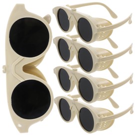 Gadpiparty 5pcs Welding Goggles Safety Glasses with Headband Scratch Protection for Welding Grinding Cutting Comfortable Fit Sturdy Frame