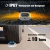 VOLISUN Solar Driveway Lights Dock Deck Lights 4-Pack,2 Colors in