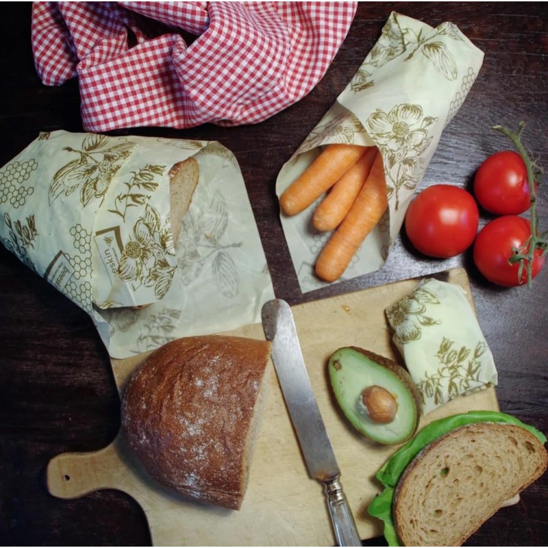 beeskin Set of 3 Beeswax Cloths Multi (Flower)