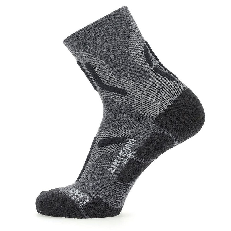 UYN Men's Socks, Mid Grey/Black
