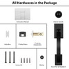 Hadims Matte Black Door Handle Exterior, Entry Door Handle and