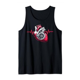 Turbo T Shirts For Men Turbo Snail Heart Turbo Tank Top