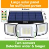 intelamp Solar Flood Lights Outdoor Waterproof, 6000mAh 1200LM Solar Powered