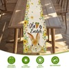 Flower Rabbit Easter Table Runner, Table Runner with Easter Bunny,