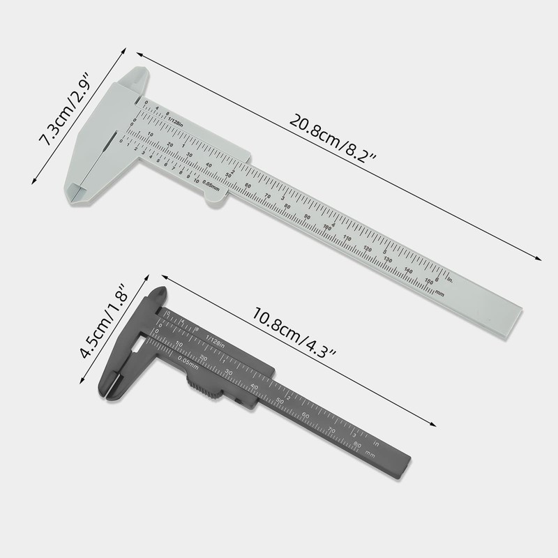 ATOMUS 1pc Large Vernier Calipers 8pcs Mini Vernier Calipers Vernier