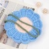Minache Little Girls Fashion Flower Crossbody Shoulder Bag Crochet Messenger