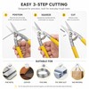 Heavy Duty Stainless Steel Cutting Scissors for Electrical & Workshop