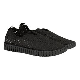Ilse Jacobsen HORNBÆK Women's Tulip 3575 Flat | Slip-On | Low-Top | Black | 39 EU/9 M US