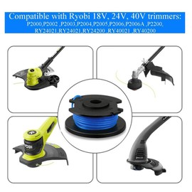 CDIYTOOL Grass Trimmer Replacement Spools AC14RL3A Replacement Spool Thread Spool Trimmer for Ryobi One+ 18 V, 24 V, 40 V Car Feed Spool Thread Spool, Grass Trimmer Replacement Spools (3.4 m x