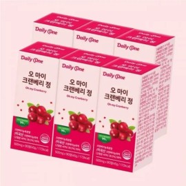 Daily One Oh My Cranberry Tablets Urinary Tract Health 500mg / 데일리원 오 마이 크랜베리 정 요로건강 500mg X 90정 6통 2215808034 4902938