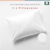 Toddler Crib Pillow Cases 33x46cm White, 2pc 400 Thread Count