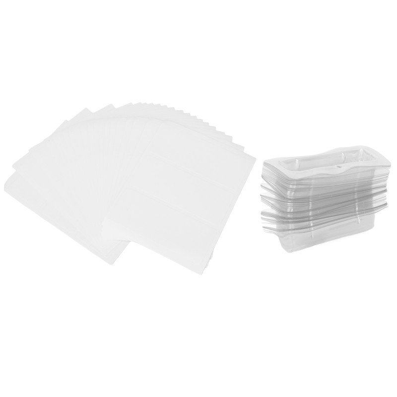 60pcs Lip Balm Pouches Professional DIY Clear Plastic Lip Balm
