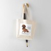 CafePress Dachshund Tote Bag Reusable Natural Beige Canvas Shopping Bag