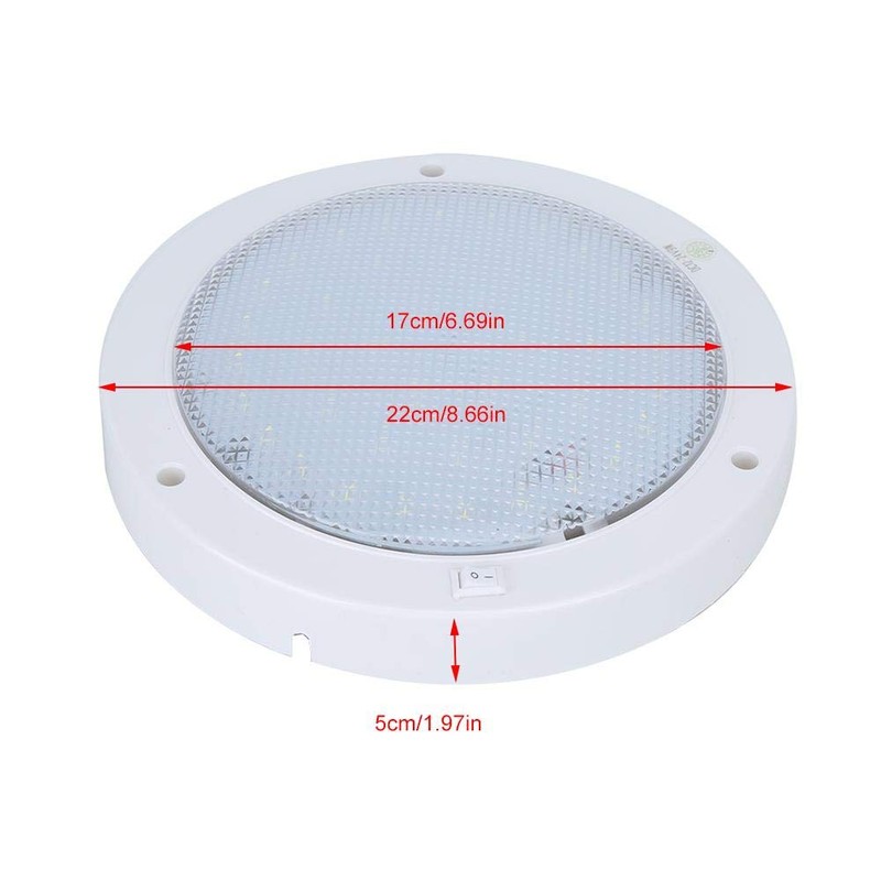 Motorhome Boat Ceiling Light 840 Lumen DC LED Panel 12-24