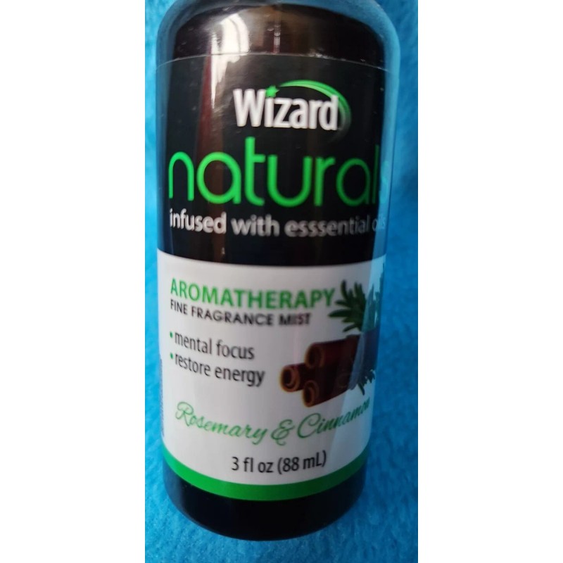 Wizard Naturals Infused Essential Oils Rosemary & Cinnamon Spray Aromatherapy