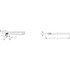 STAHLWILLE No. 4026 Single Open-End Spanner Adjustable Size 4 Max.