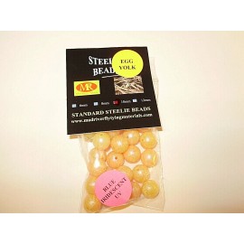 MAD RIVER BLUE IRIDESCENT UV EGG YOLK 6,8, & 10mm TROUT & STEELHEAD BEADS - 10mm