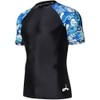 LAFROI Men's Short Sleeve UPF 50+ Baselayer Skins Compression Rash