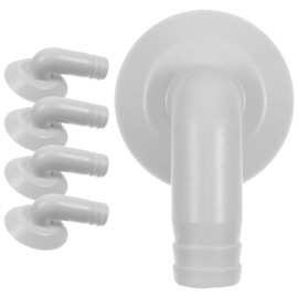 Angoily Drain Connector Sewer Cleaning Nozzle 5pcs Hose Air Conditioner Air Conditioning Adapter Air Conditioning Unit Connector Drain Plastic Elbow